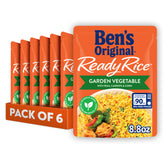 BEN'S ORIGINAL Ready Rice Garden Vegetable pouch for quick side meals.