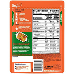BEN'S ORIGINAL Ready Rice with peas, corn, and carrots—colorful veggie mix.