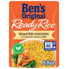 BEN'S ORIGINAL Ready Rice parboiled long grain with carrots and herbs ready to serve.