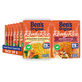 BEN'S ORIGINAL Ready Rice roasted chicken pouch with carrots and herbs, quick dinner solution