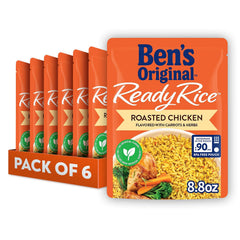 BEN'S ORIGINAL Ready Rice roasted chicken pouch for a fast, flavorful side.