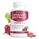 Beravia Beet Root Capsules bottle-front view for daily energy and wellness support