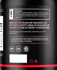 Berberine complex label showing ingredients and potency.