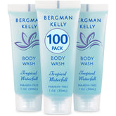 BERGMAN KELLY travel-size body wash tube with foil seal for hygiene