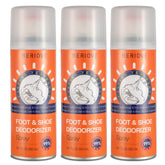 BERIOVE long-lasting shoe deodorizer spray application shows fresh shoes and deodorization.