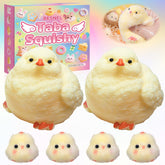 Besnel Taba squishy chick in hand for tactile stress relief and focus