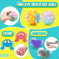 BESNEL stress ball with TPR outer shell for durability and long-lasting squish.