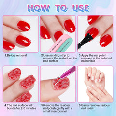 BESNEL triangle head nail pusher for gentle polish lifting