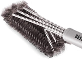 BEST grill brush with 18-inch long handle for safe, thorough cleaning on grills.
