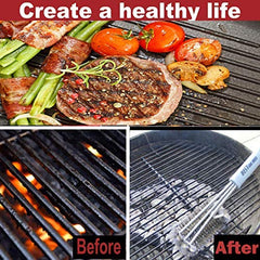 BEST grill brush offers three-in-one action to clean top, bottom, and sides.