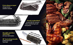 BEST grill brush wide-grate cleaning covers large grill surface quickly.