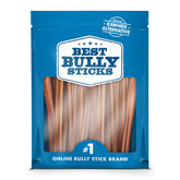 Best Bully Sticks 12-inch thin bully stick for dogs, easy chew for seniors and teething puppies.