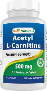 Best Naturals Acetyl L-Carnitine 500mg bottle for daily use