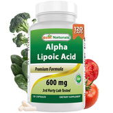 Best Naturals Alpha Liopic Acid 600 mg bottle for easy daily dosing