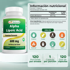 Best Naturals Alpha Liopic Acid capsules ready for daily routine