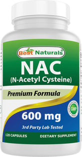 Best Naturals NAC bottle front for easy daily use.