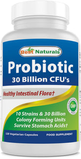 Best Naturals Probiotic bottle front—supports daily gut balance.
