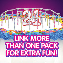 Best Party Ever Quick Light Candles 4-pack provides 48 candles for flexible birthday setups
