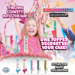 BEST PARTY EVER two poppers included for extra cake fun.