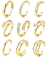 Besteel toe rings close-up shows brilliant 14K gold-filled shine for daily wear