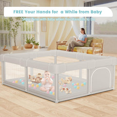 Besuhot Baby Playpen assembly in minutes with no tools.
