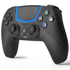 BETMI wireless controller front view for PS5 showing ergonomic grip for extended gaming sessions.