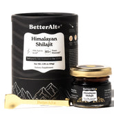 Better Alt Pure Himalayan Shilajit resin bottle close-up showing purity for daily vitality