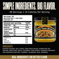 Better Than Bouillon Roasted Chicken Base pour demonstrates easy, adjustable seasoning.