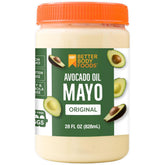 BetterBody Foods Avocado Oil Mayonnaise jar front view for clean, versatile flavor.