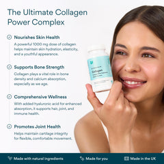 Bettervits Collagen label emphasizes hyaluronic acid for moisture.