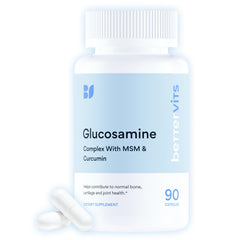 Bettervits glucosamine chondroitin MSM caplets for joint mobility and comfort