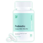 Bettervits Probiotics bottle showing 75B CFU for gut balance