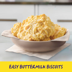 Betty Crocker Bisquick biscuits on a baking sheet ready to bake
