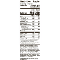 Betty Crocker Blueberry Muffin Mix pouch-closeup, convenient single-serve packets.