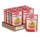 Betty Crocker choc chip muffin mix box front showing quick, tasty treats