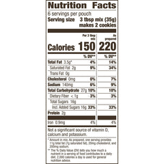 Betty Crocker cookie dough on sheet for quick drop-and-bake snacks.