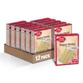 Betty Crocker cake mix box ready for quick vanilla dessert.
