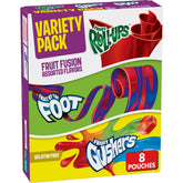 Betty Crocker Fruit Roll-Ups box with vibrant colors for school lunch.
