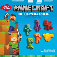 Minecraft character gummy shapes showcase fun texture and vitamin C.