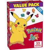 Betty Crocker Pokemon Fruit Snacks box, ideal for family lunches and on-the-go snacking.