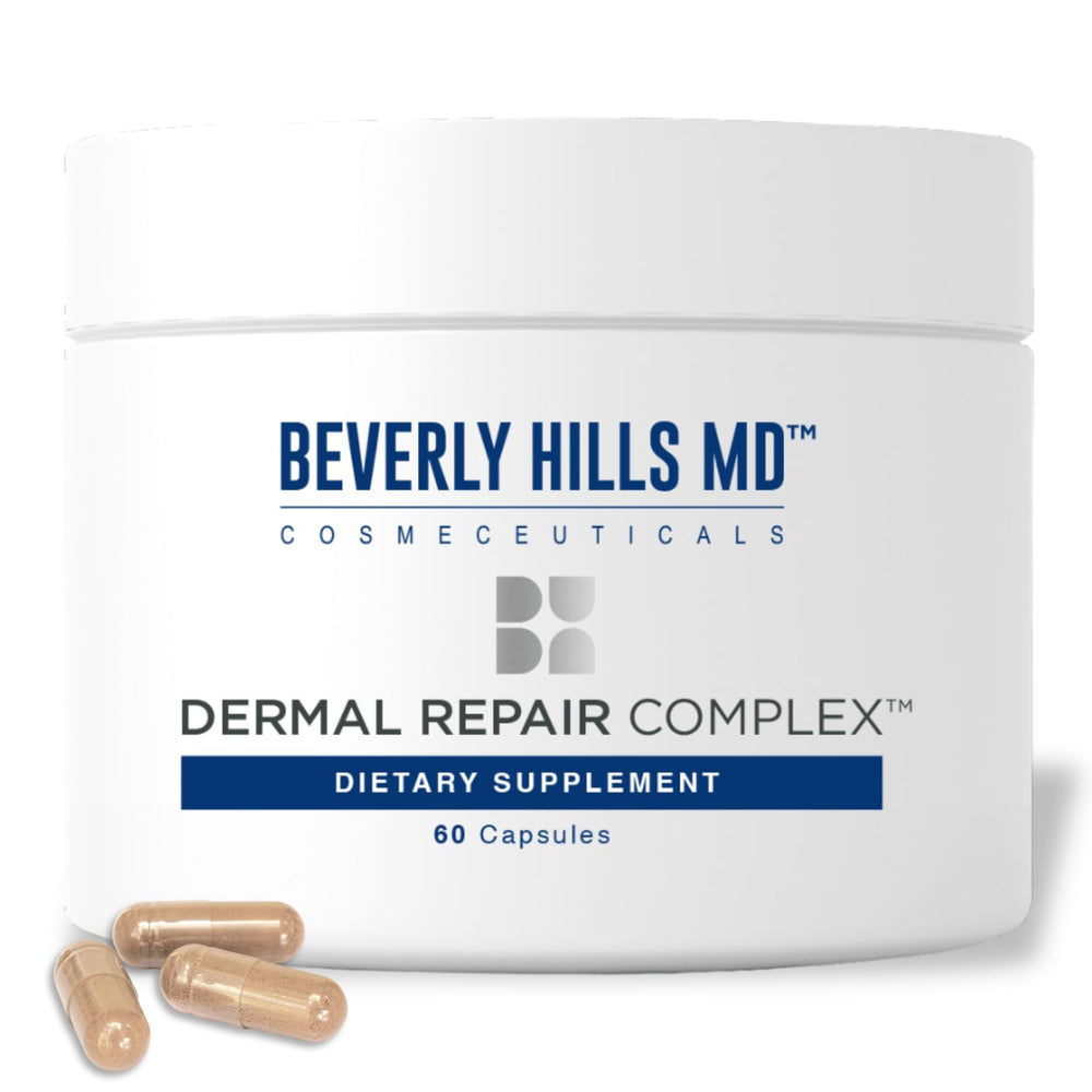 Beverly Hills MD Dermal Repair Complex bottle for smoother skin
