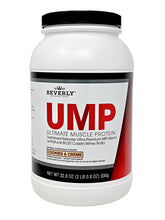 Beverly International UMP Cookies and Cream canister supports lean muscle with convenient shakes.