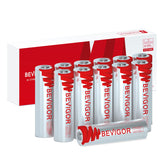BEVIGOR AA 12-pack batteries ready for high-tech devices and everyday use