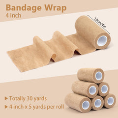 BEVTEE bandage wrap applied to a wrist showing elastic comfort and adhesion