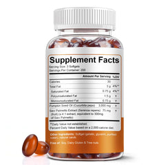 Close-up of BEWORD softgels highlighting cold-pressed formulation and essential fatty acids