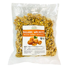 Beyond Nature Organic Raw Walnuts unsalted 3lb bag, perfect for snacking