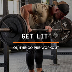 BEYOND RAW LIT On The Go being poured for convenient energy