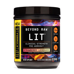 Beyond Raw LIT V2 bottle ready for intense training sessions and sustained energy