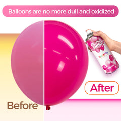 Outdoor event with Bezente Balloon Shine Spray maintaining waterproof, non-slip gloss on balloons.