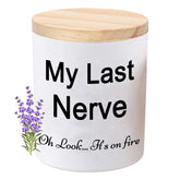 BFJLIFE lavender scented soy candle jar promotes relaxation and mood support